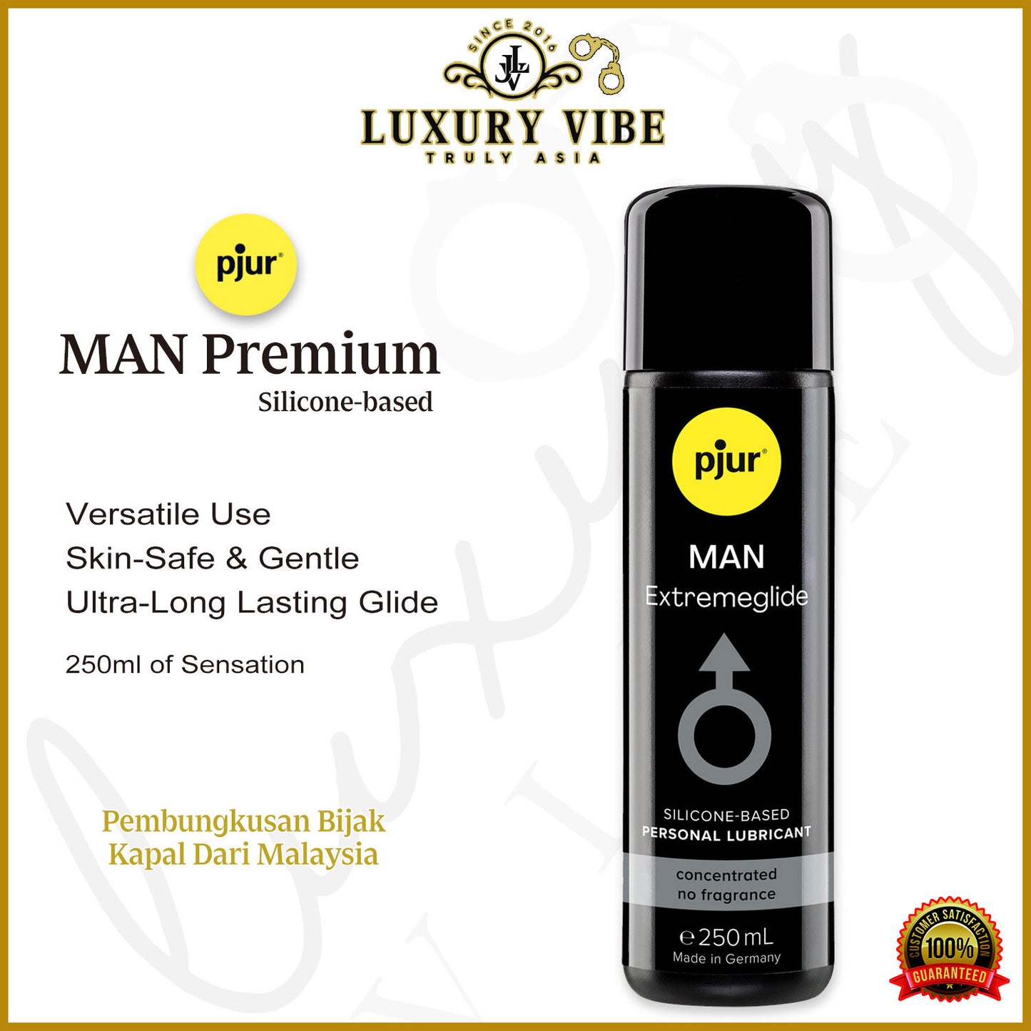 Pjur MAN Premium Extremeglide Silicone-based Lubricant 250 ml