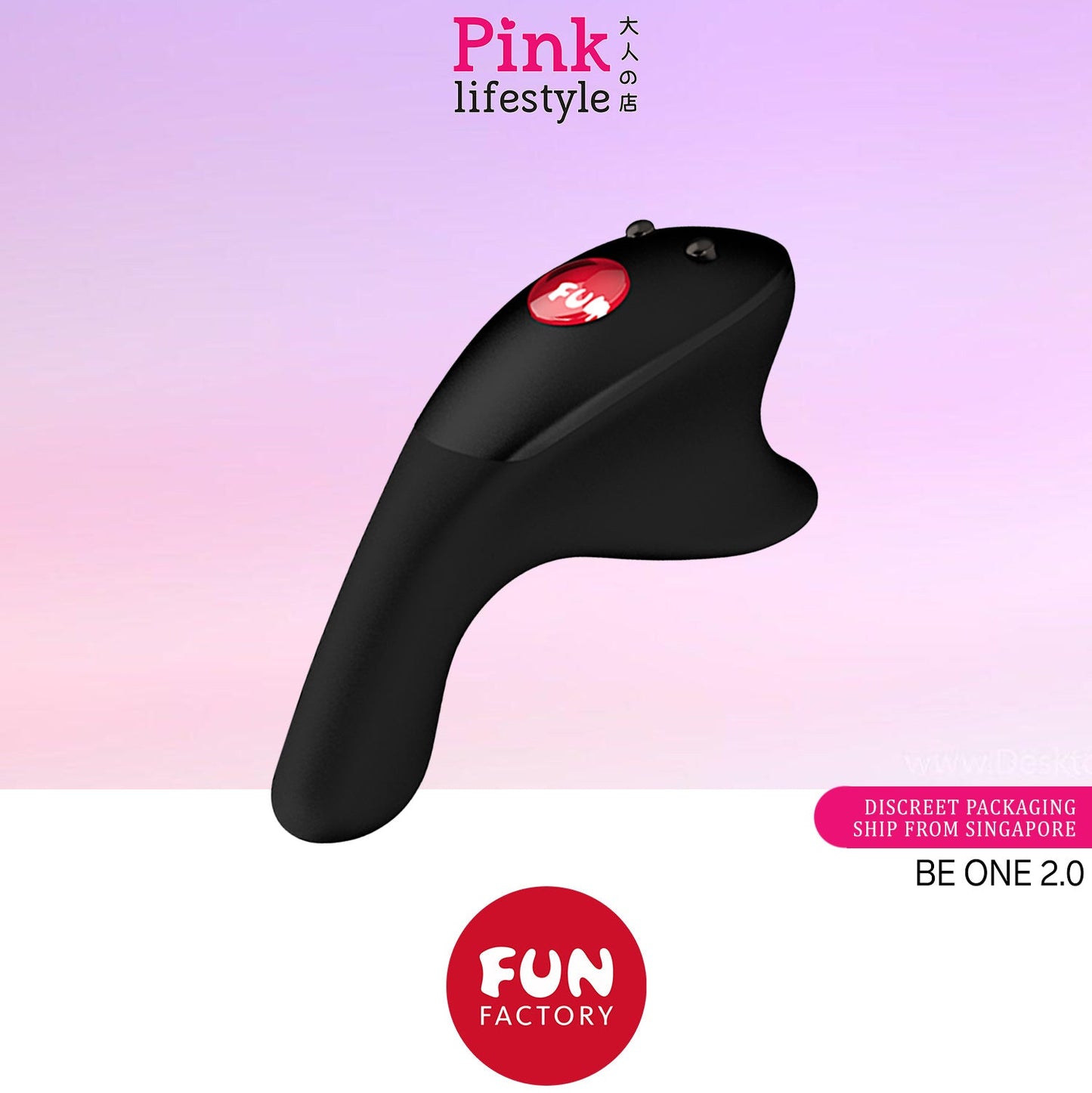 Fun Factory - BE ONE 2.0 Rechargeable Wearable Finger Vibrator Black