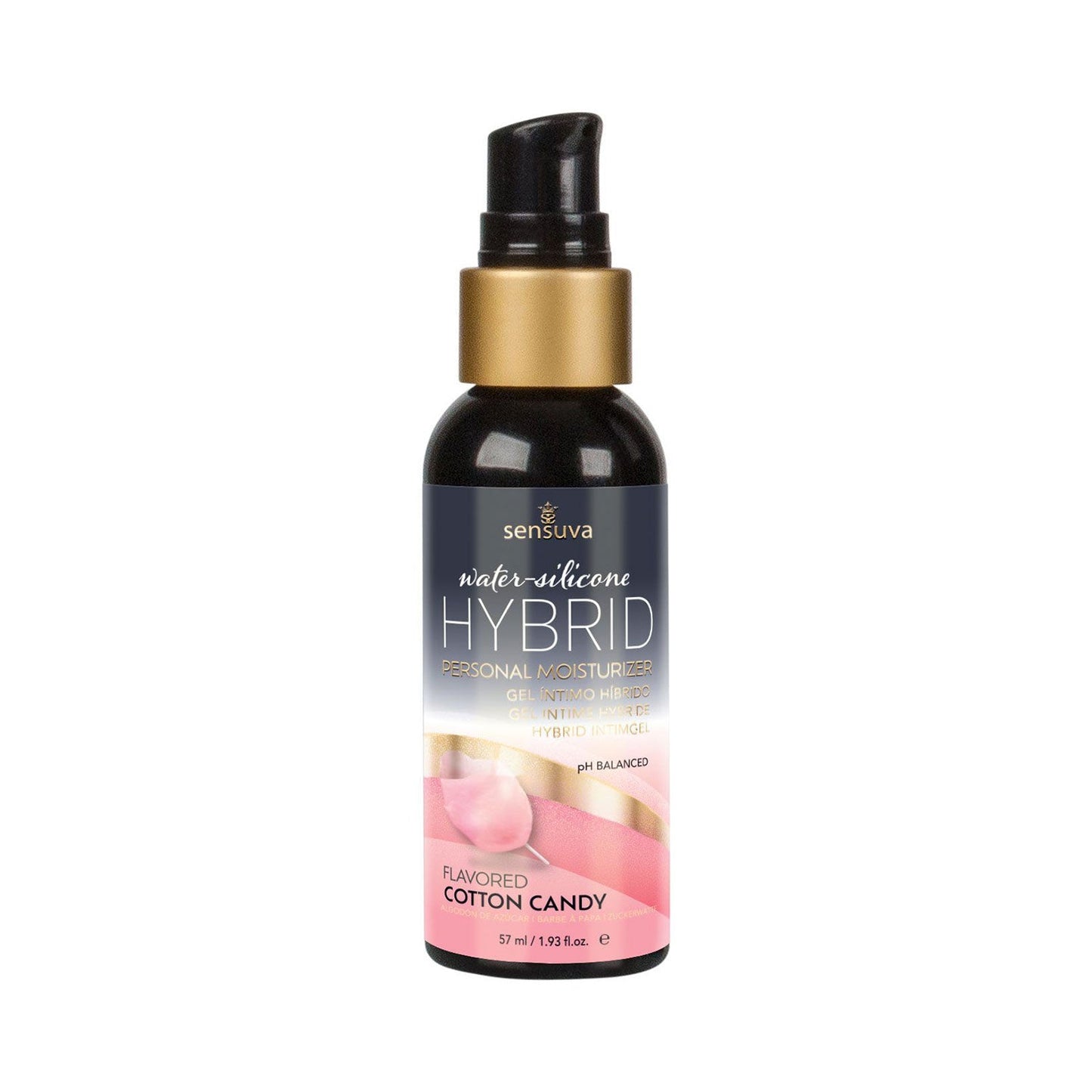 Sensuva - Hybrid Moisturizer Cotton Candy Flavored Lubricant 57ml