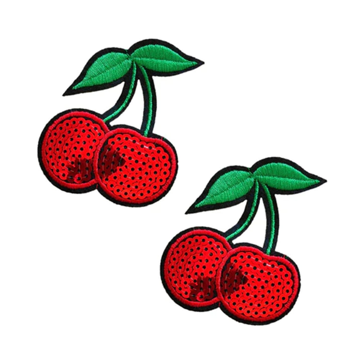 Neva Nude - Cherry licious Sequin Nifty Nipztix Nipple Cover Pasties 2 Wears One Size
