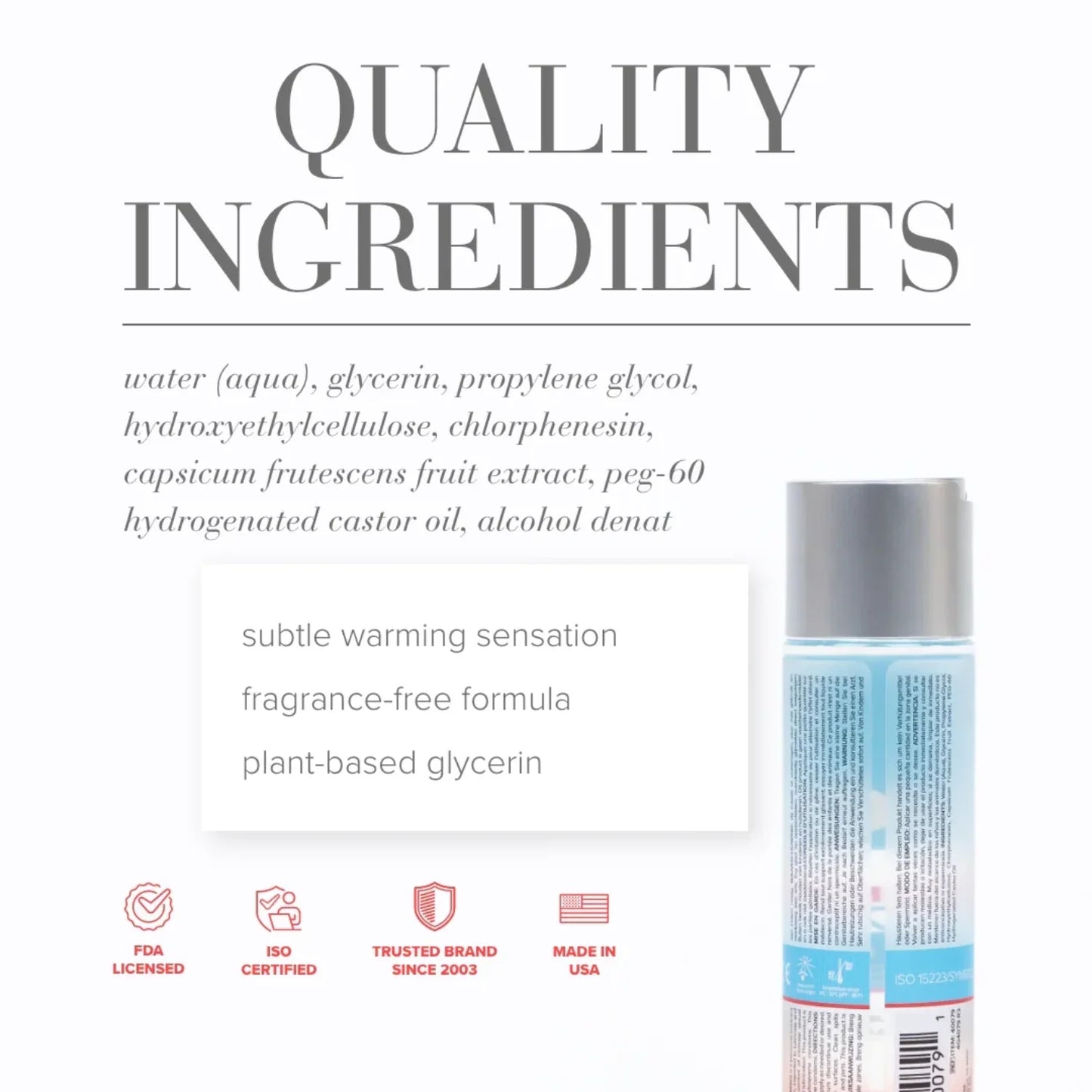 System Jo - H2O Warming Water Based Lubricant 120ml