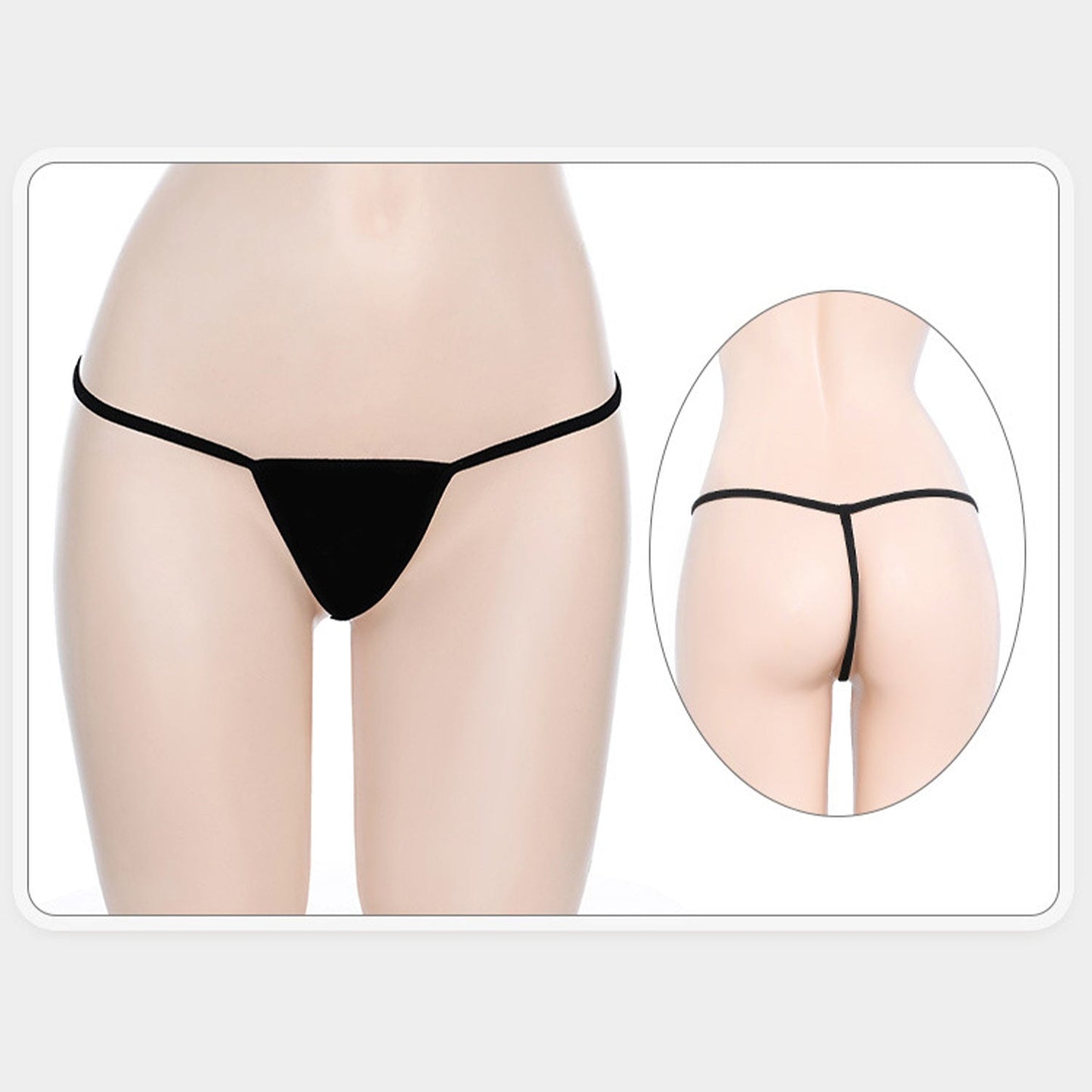 Fee Et Moi - Ice Silk Sexy Scoopback Dress with Matching Panty Grey
