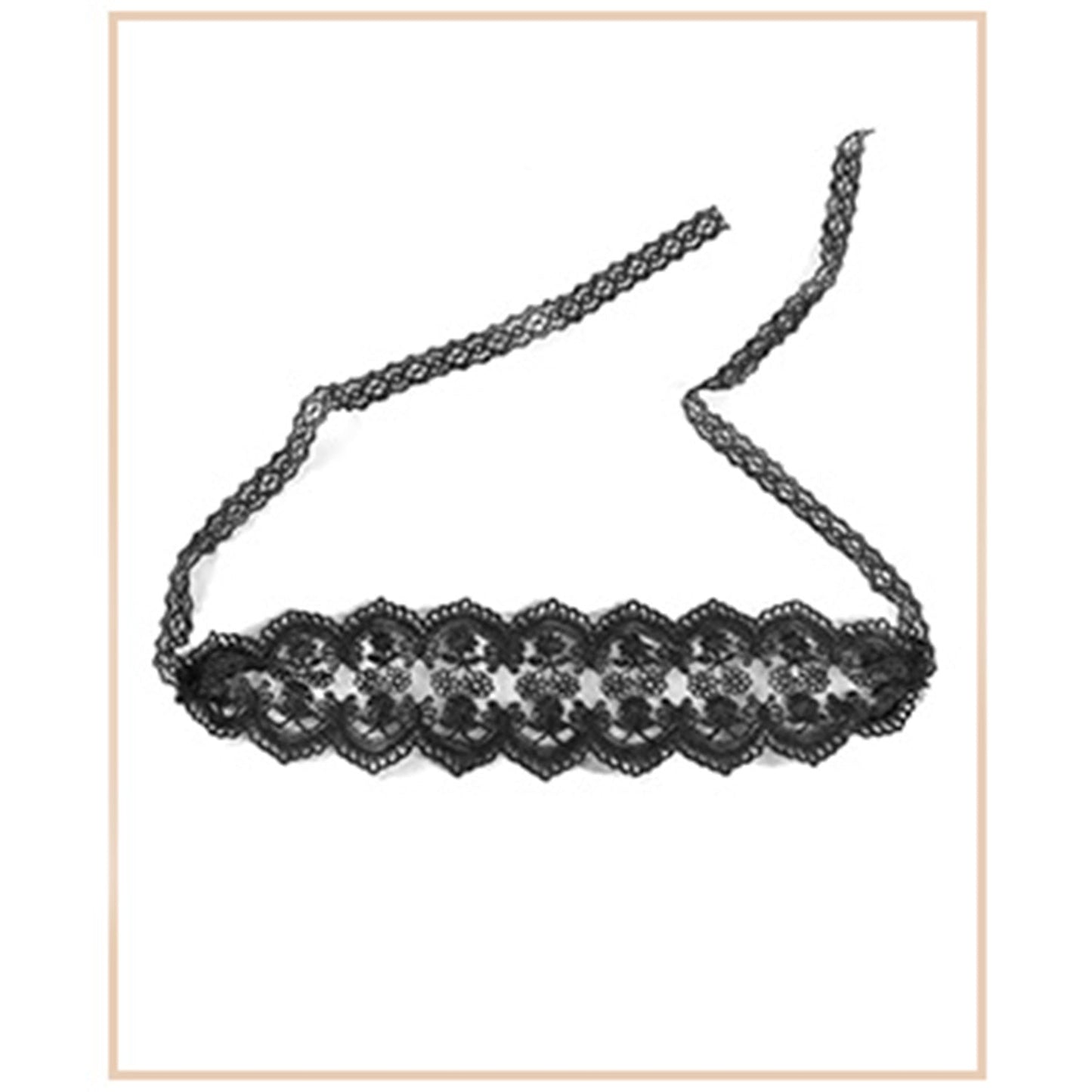 Fee Et Moi - Sexy Mysterious See-Through Lace Eye Mask in Black