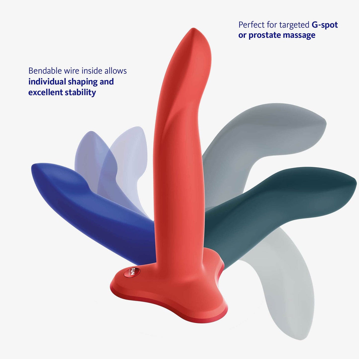 Fun Factory - Limba Flex Bendable 4.7-inch Silicone Dildo with Suction Cup Small