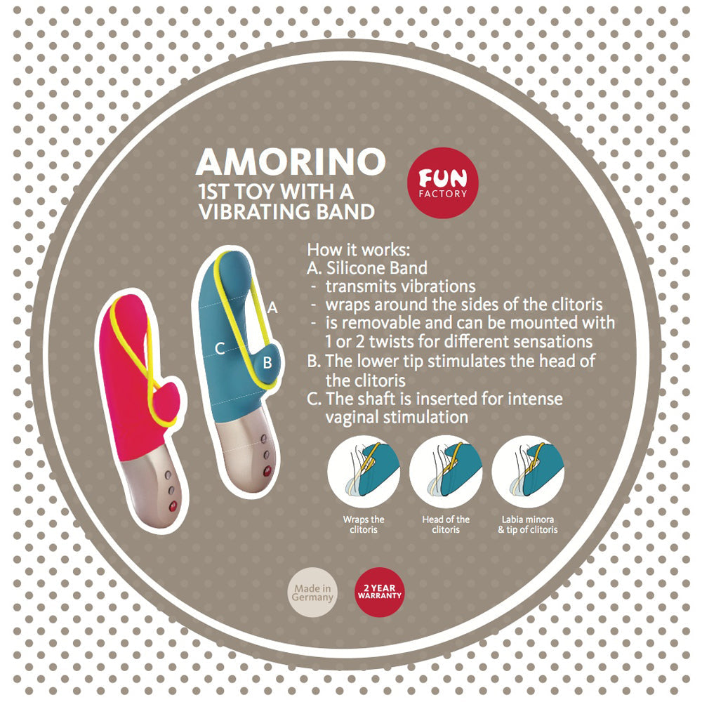 Fun Factory - Minivibes Amorino Rechargeable Rabbit Vibrator Red