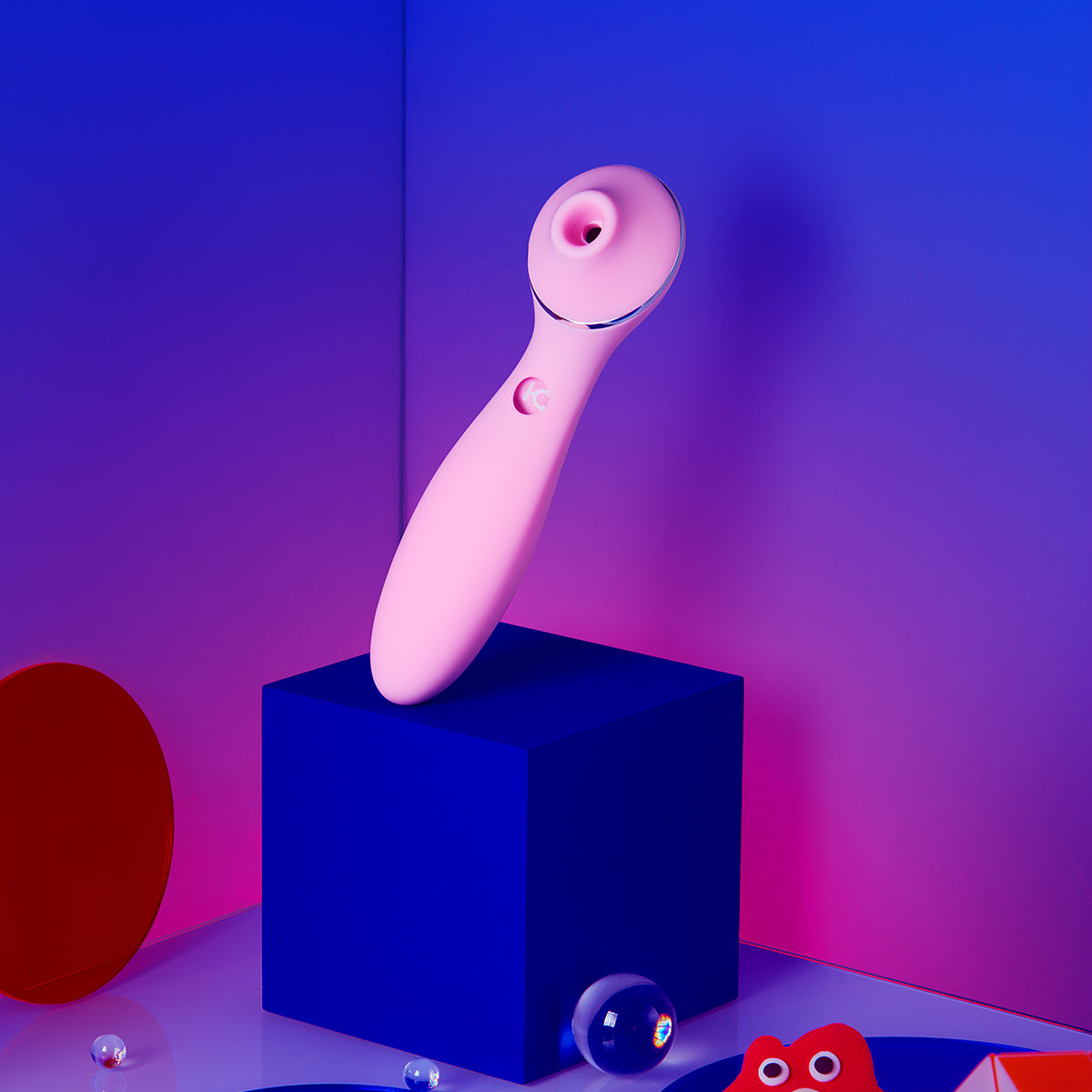 KissToy - Polly Plus 2in1 Sucking Clitoral Vibrator Pink