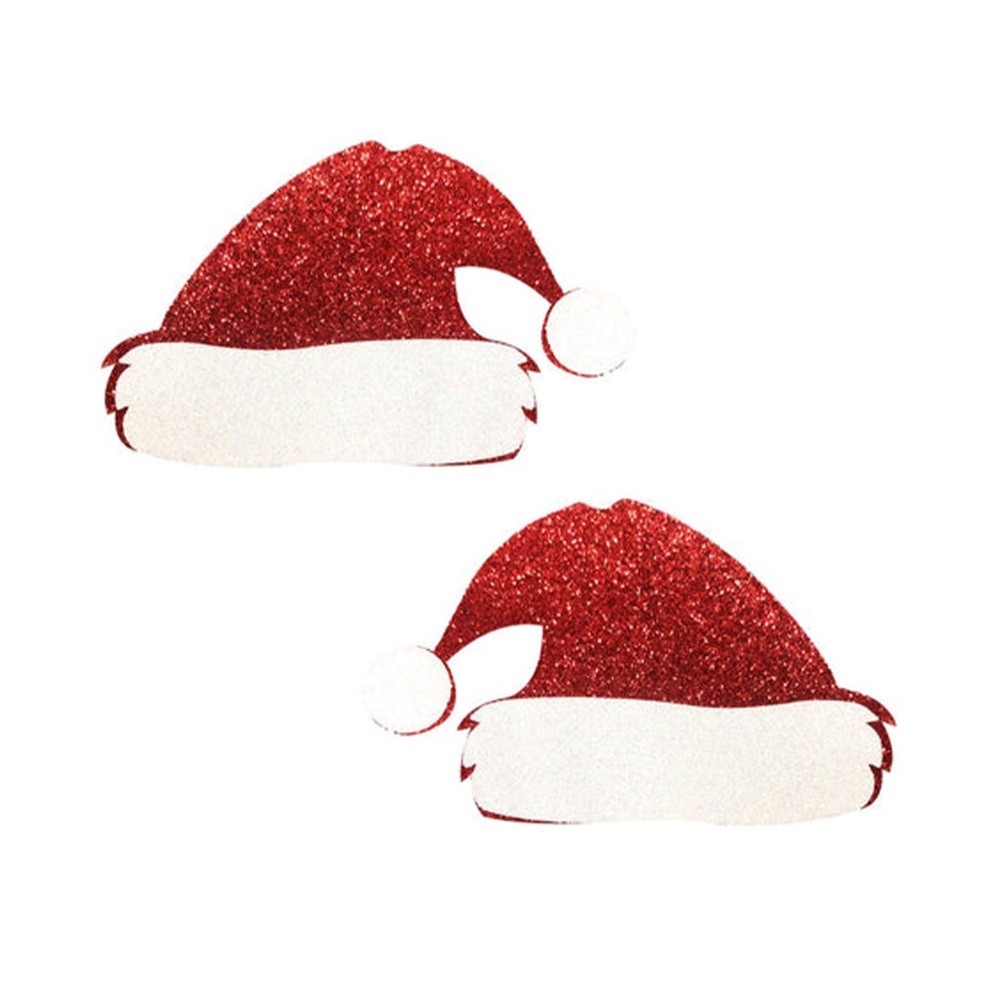 Neva Nude - Freaking Awesome Glitter Santa Hat Nipple Cover Pasties O/S Red