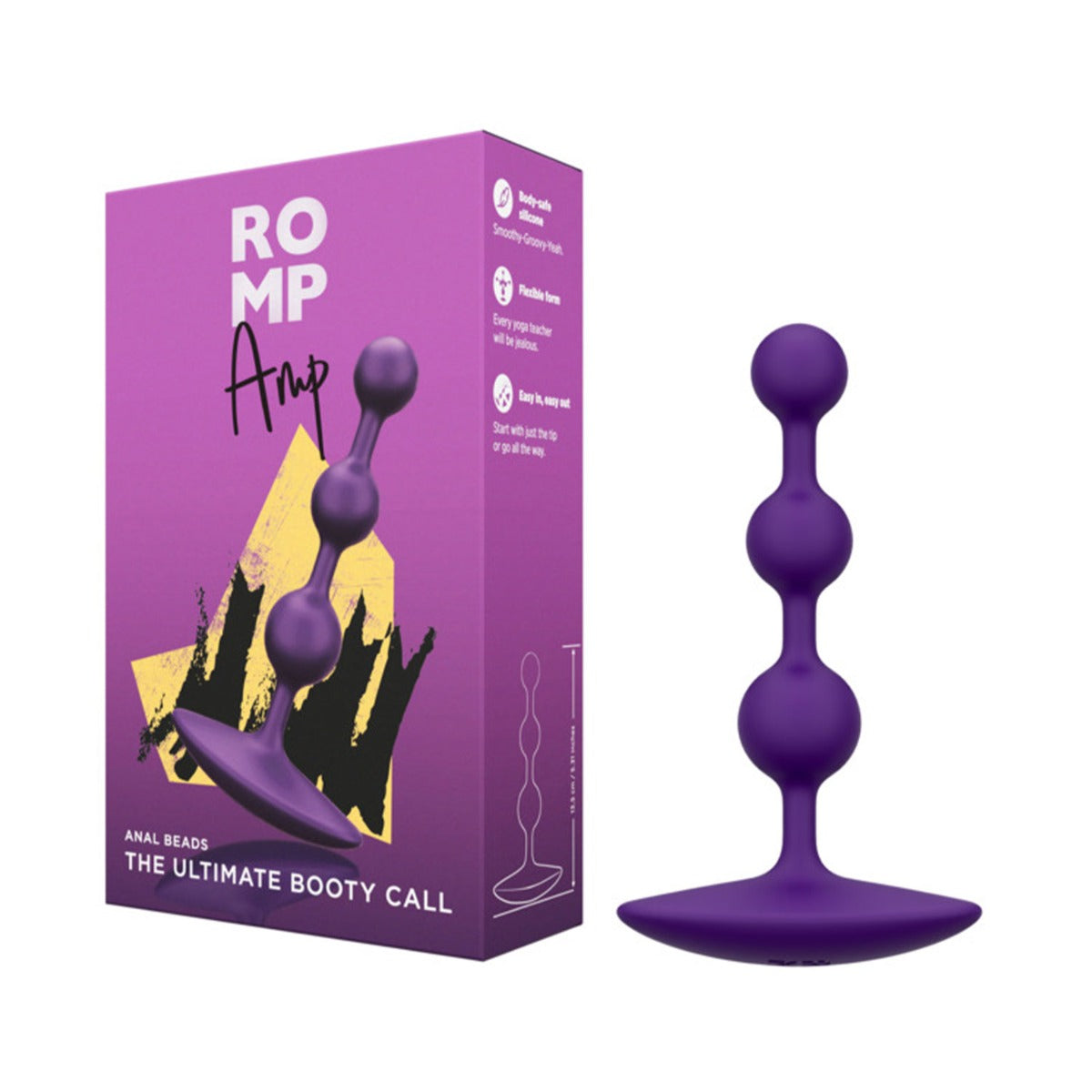 ROMP Amp – Flexible Silicone Anal Beads for Playful Pleasure
