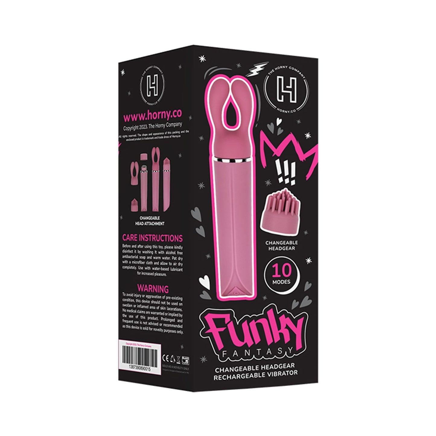 Funky Fantasy – Changeable Headgear Rechargeable Vibrator