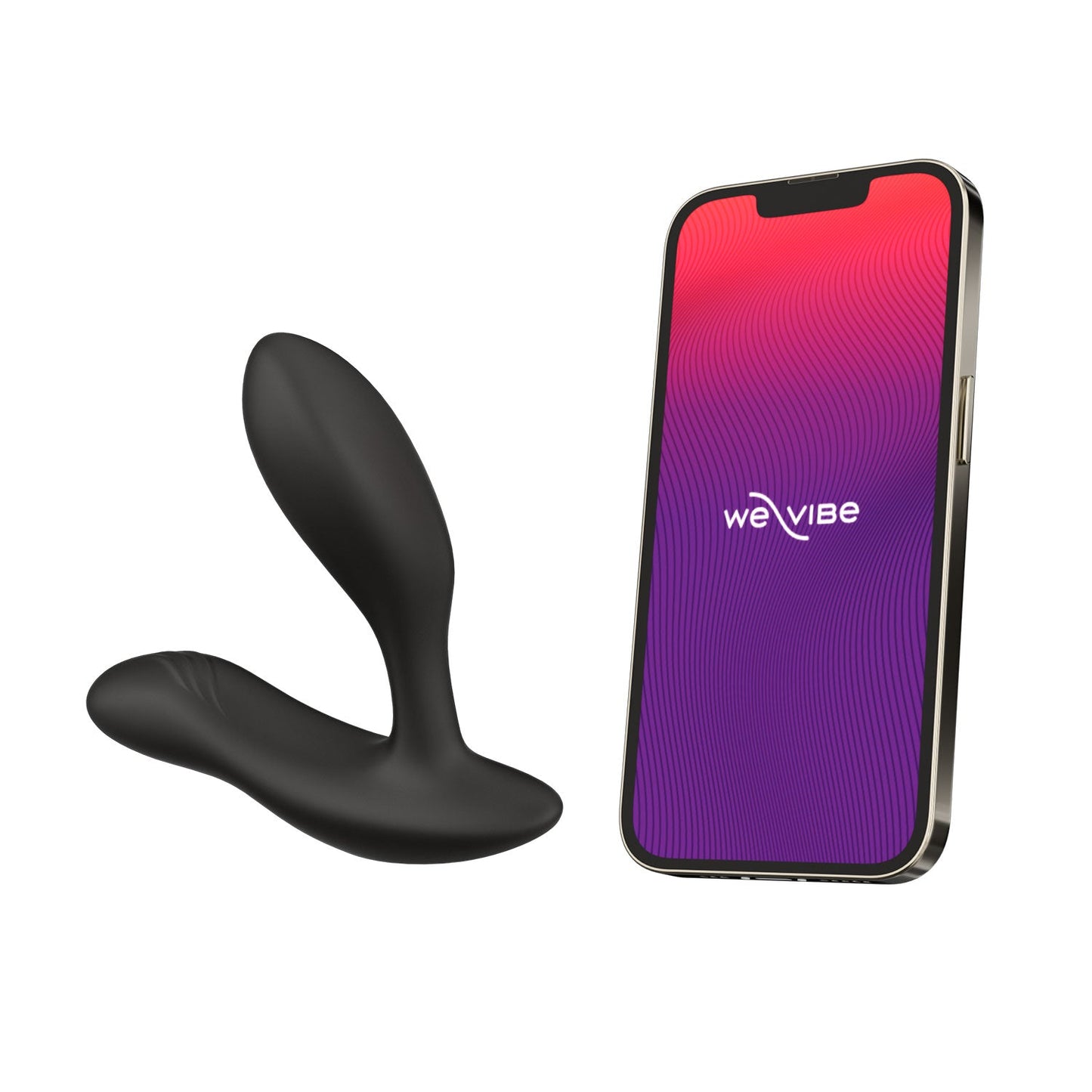 We-Vibe - Vector+ Bluetooth App Controlled Vibrating Prostate Massager (Charcoal Black)