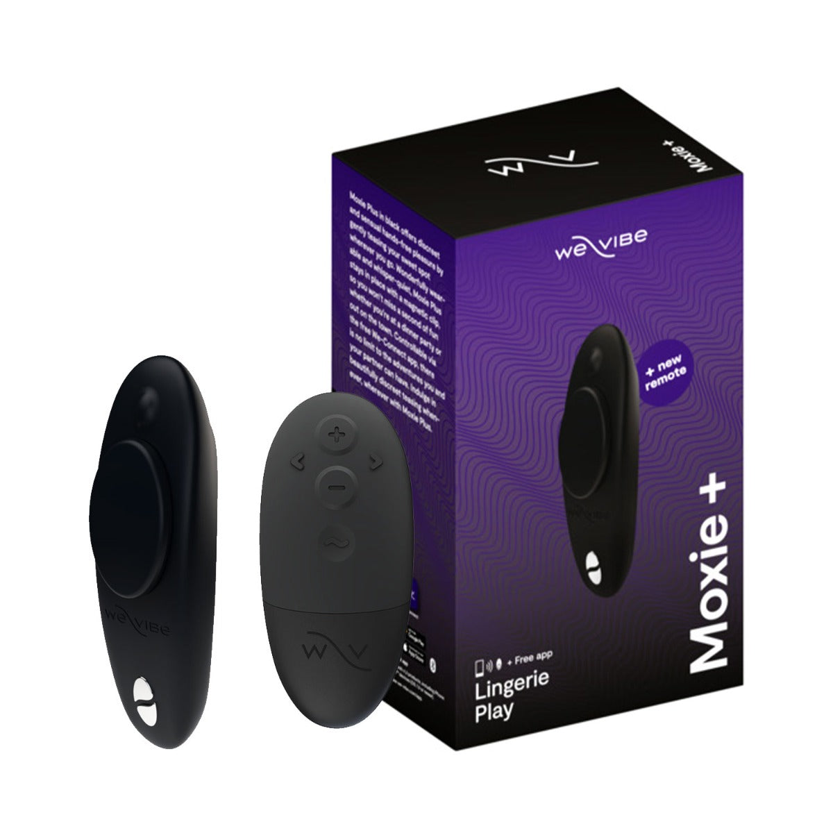 We-Vibe - Moxie Wearable Panty Vibrator with Remote & App Control (Black)