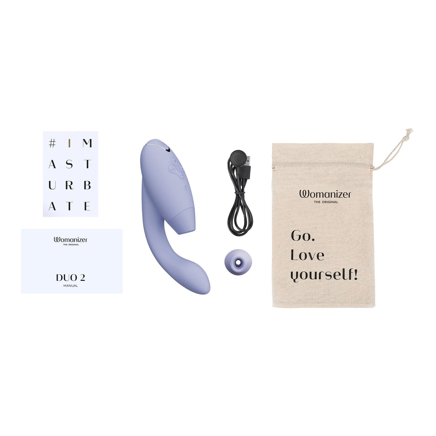Womanizer - Duo 2 Pleasure Air Clitoral Stimulator and G-spot Vibrator Lilac