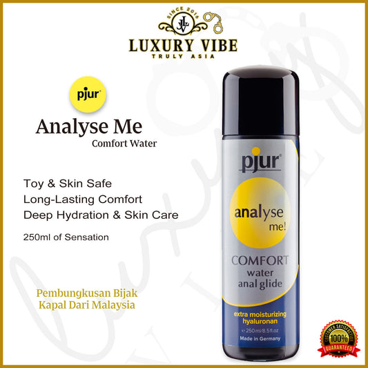 Pjur Analyse Me Comfort Water And Extra Moisturising Hyaluron Ana Glide Lubricant 250ml *