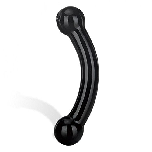 Glas - Double Bull Black Dildo