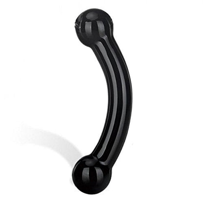 Glas - Dildo Hitam Double Bull