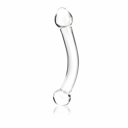 Glas - Dildo Stimulator G-Spot Kaca Melengkung 7 Inci