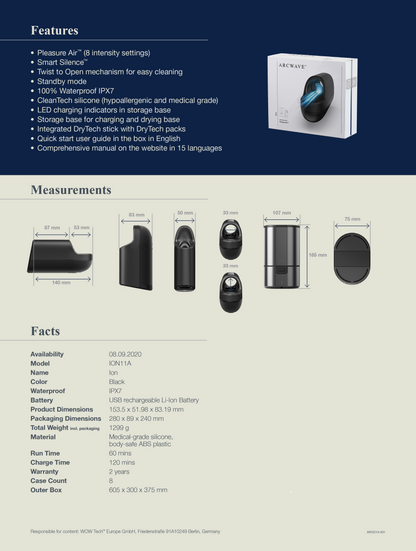 Arcwave - Arcwave Ion for Lelaki Teknologi Keseronokan Udara