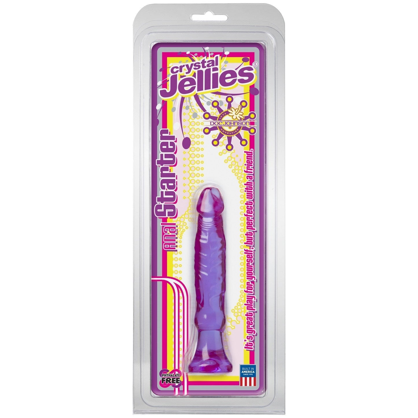 Crystal Jellies - 6-inch Anal Starter Dildo Purple