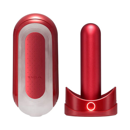 Tenga - Masturbator Flip Zero Red Edisi Pemanas dengan Pakej Pemanas