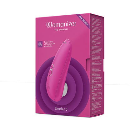 Womanizer - Starlet 3 Stimulator Kelentit Boleh Dicas Semula Merah Jambu