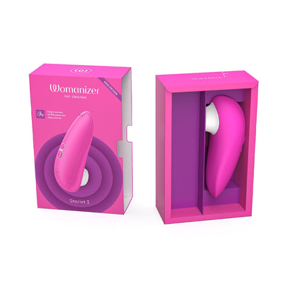Womanizer - Starlet 3 Stimulator Kelentit Boleh Dicas Semula Merah Jambu