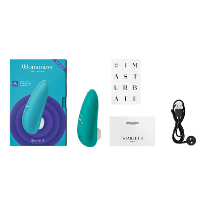 Womanizer - Starlet 3 Perangsang Klitoris Boleh Dicas semula Turquoise