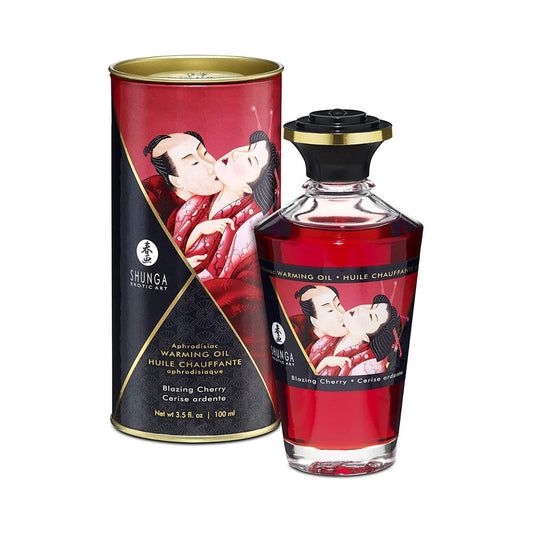 Shunga - Aphrodisiac Warming Oil Blazing Cherry 3.5 oz