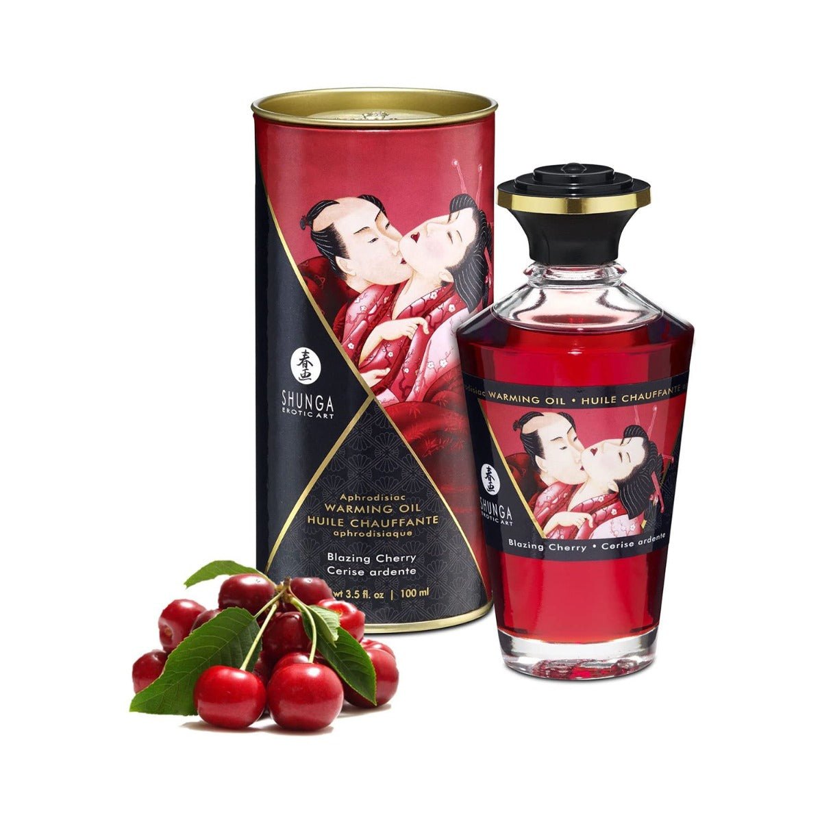 Shunga - Aphrodisiac Warming Oil Blazing Cherry 3.5 oz