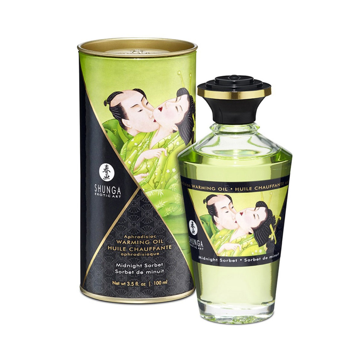Shunga - Aphrodisiac Warming Oil Midnight Sorbet 3.5 oz