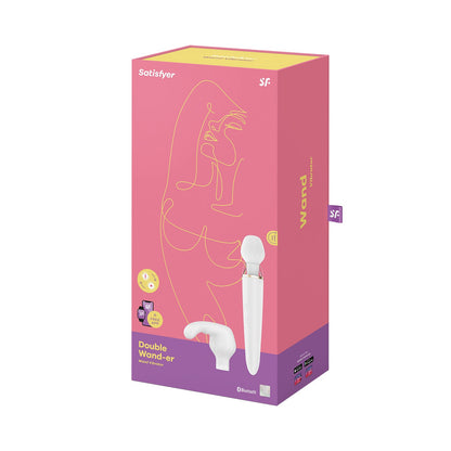 Satisfyer - Double Wand-er Alat Urut Tongkat Kawalan Aplikasi