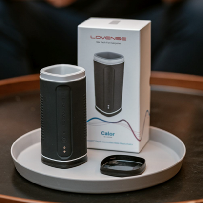 Lovense - Calor | Pelancap Lelaki Pemanas Kawalan Kedalaman | Aplikasi/Bluetooth
