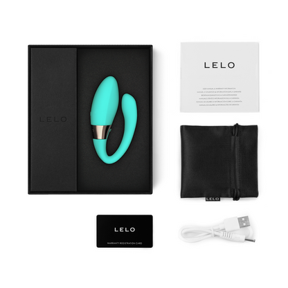Lelo - Tiani Harmony Dual Action App Controlled Couple Vibrator (Akuatik) (Lilin Urutan Percuma)