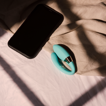 Lelo - Tiani Harmony Dual Action App Controlled Couple Vibrator (Akuatik) (Lilin Urutan Percuma)