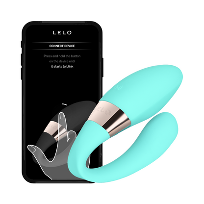 Lelo - Tiani Harmony Dual Action App Controlled Couple Vibrator (Akuatik) (Lilin Urutan Percuma)