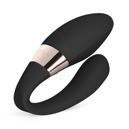 Lelo - Tiani Harmony Alat Getar Pasangan Kawalan Aplikasi Dwi-Tindakan (Hitam) (Lilin Urut Percuma)