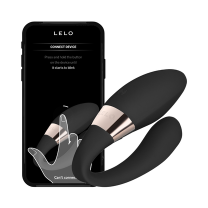 Lelo - Tiani Harmony Alat Getar Pasangan Kawalan Aplikasi Dwi-Tindakan (Hitam) (Lilin Urut Percuma)