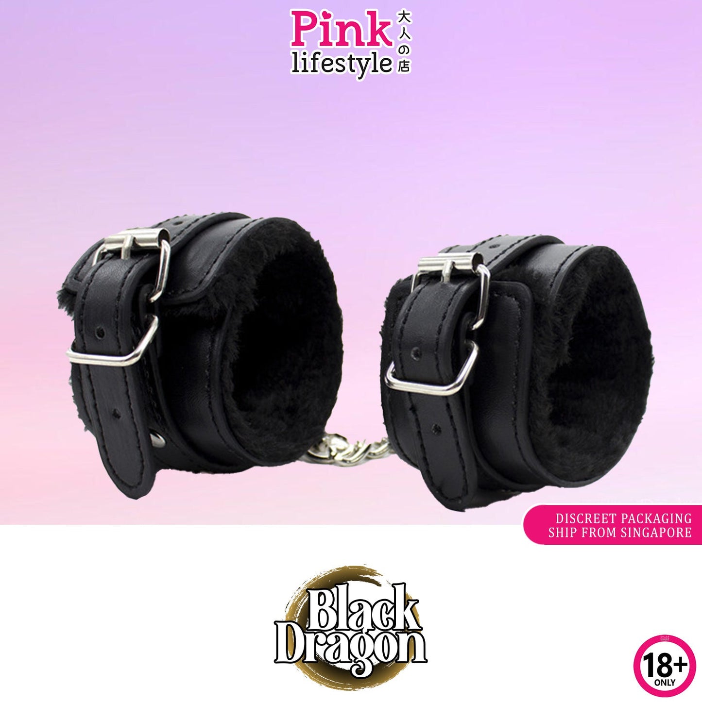 The Horny Company - Black Dragon Bondage Wrist Cuffs Black
