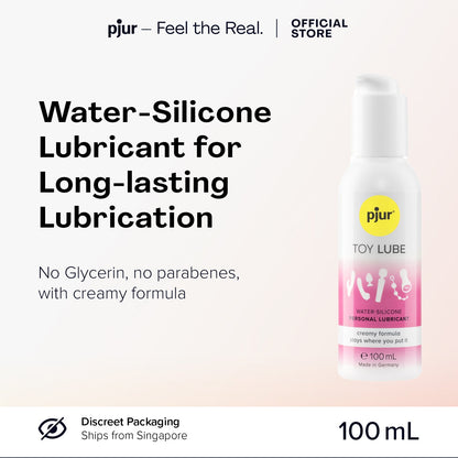 Pjur Toy Lube Hybrid – Pelincir Campuran Silikon-Air Selamat-untuk-Alat Mainan (100ml)