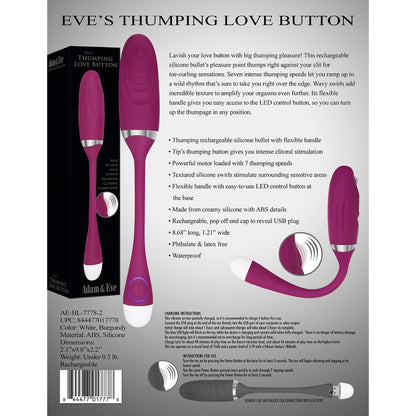 Adam & Eve - Vibrator Peluru Butang Cinta Berdenyut Eve