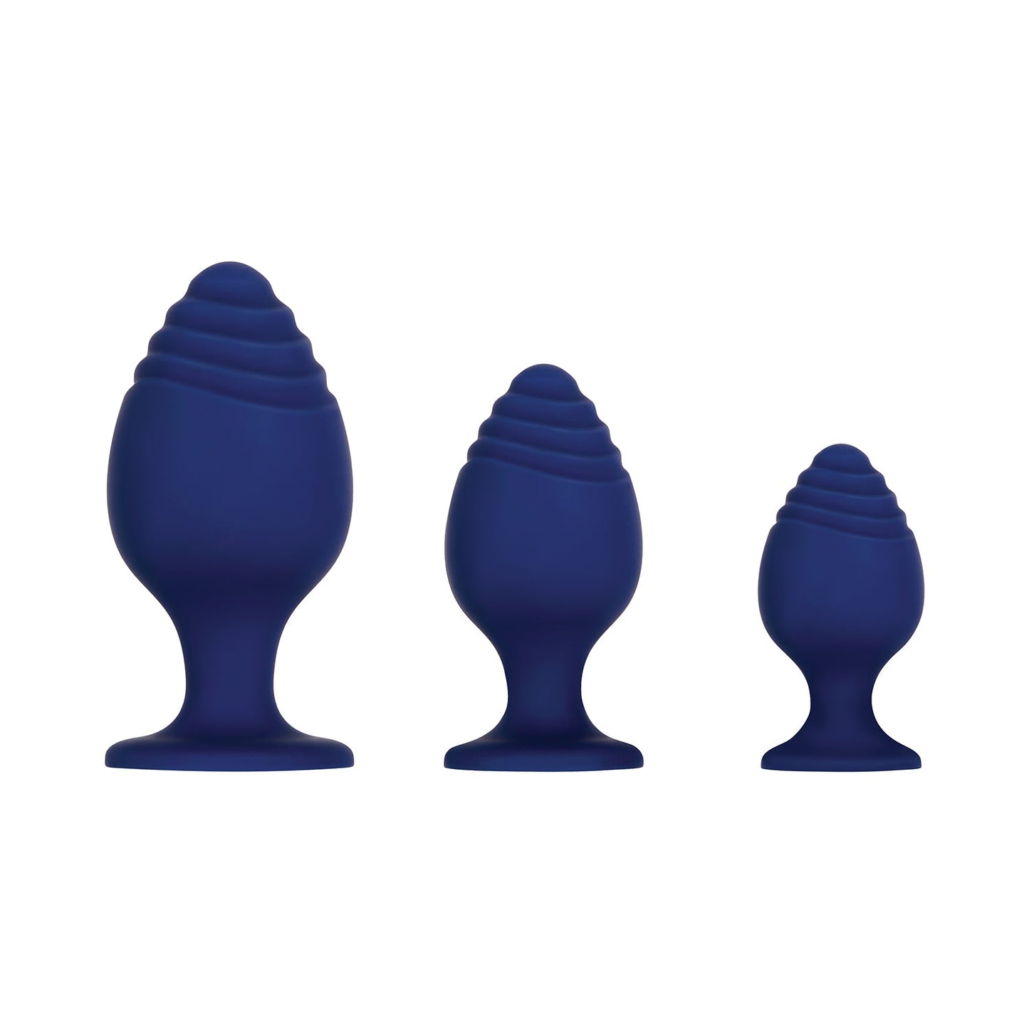 Evolved - Get Your Groove On Ribbed Silicone Anal Plug Set Of 3