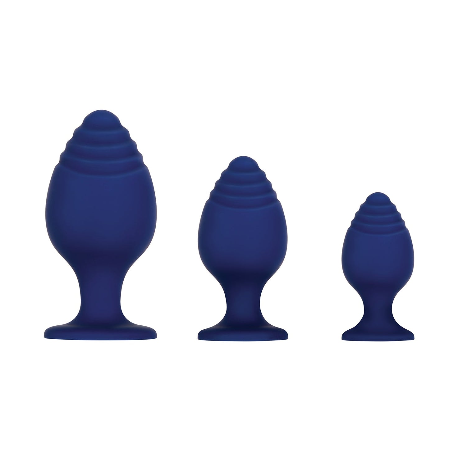 Evolved - Get Your Groove On Ribbed Silicone Anal Plug Set Of 3