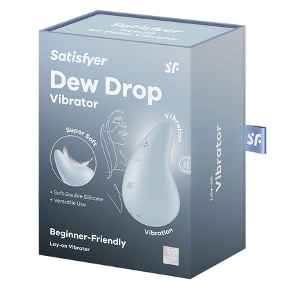 Satisfyer - Penggetar Klitoris Letak Atas Dew Drop Biru