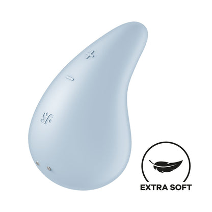 Satisfyer - Penggetar Klitoris Letak Atas Dew Drop Biru
