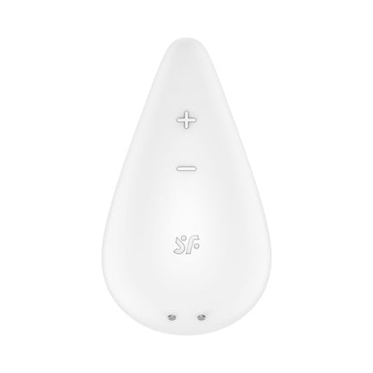 Satisfyer - Penggetar Klitoris Lay-On Dew Drop Putih