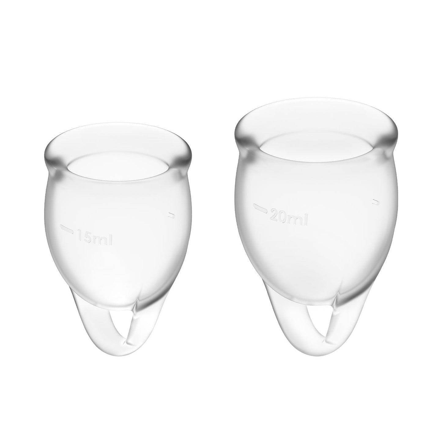 Satisfyer - Feel Confident 2-pc Menstrual Cup Clear