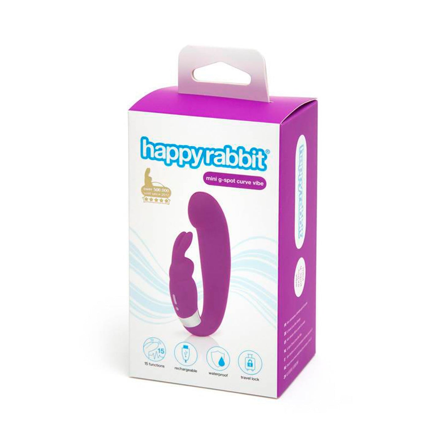 Happy Rabbit - G-spot Clitoral Curve Rechargeable Dual Stimulation Vibrator *