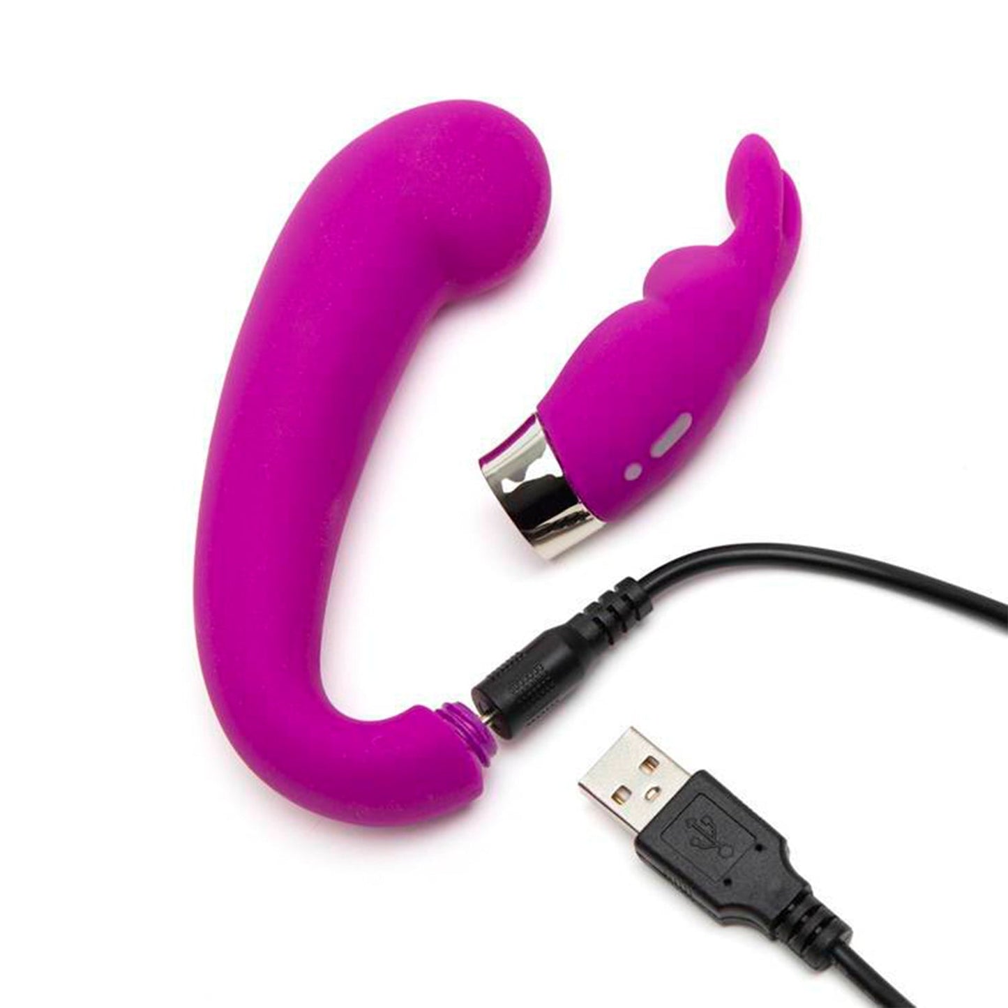 Happy Rabbit - G-spot Clitoral Curve Rechargeable Dual Stimulation Vibrator *