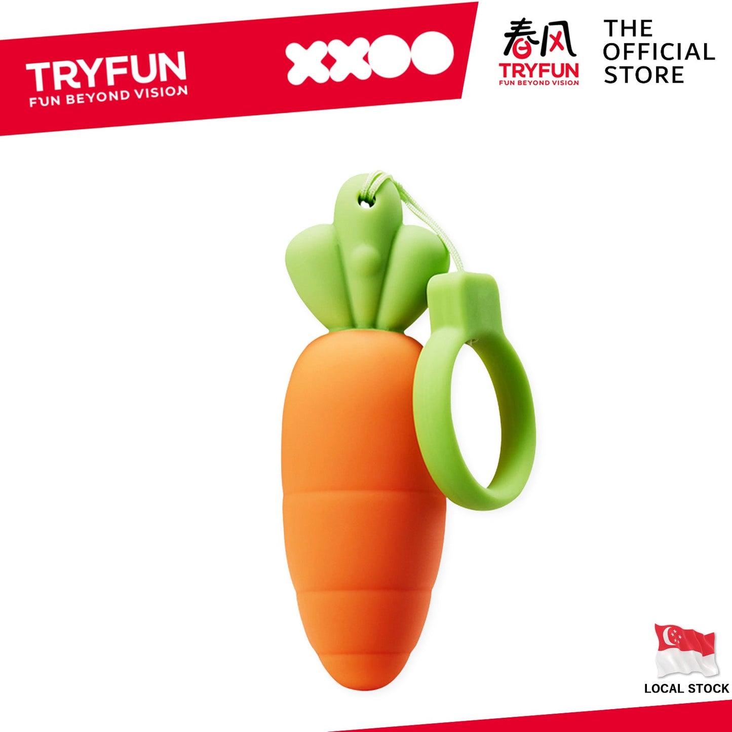 TryFun - Playful Carrot Vibrating Egg Massager
