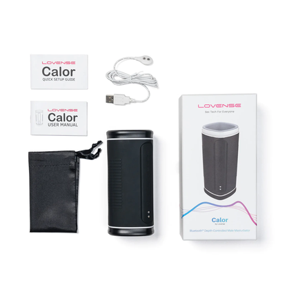 Lovense - Calor | Pelancap Lelaki Pemanas Kawalan Kedalaman | Aplikasi/Bluetooth