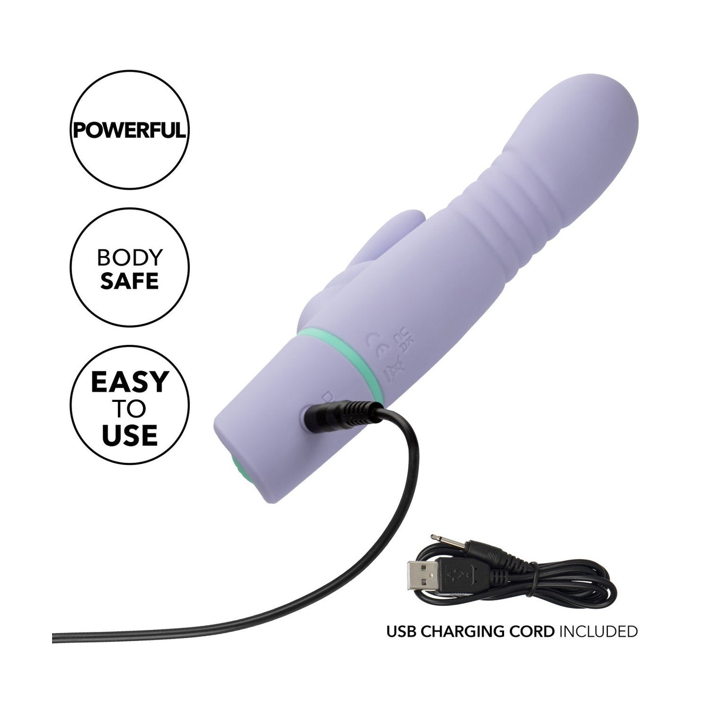 Calexotics - Love Bunny Silicone Thrusting Rabbit Vibrator